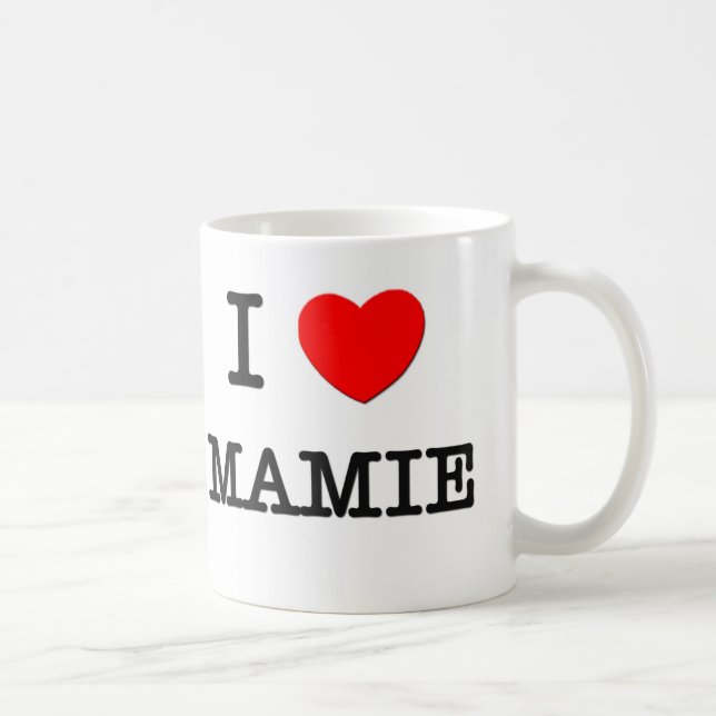 Jag älskar Mamie Kaffemugg (Höger)