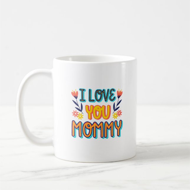 jag älskar mamma kaffemugg (Vänster)