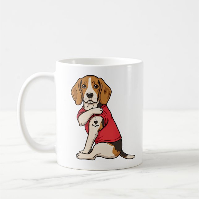 Jag älskar mamma kaffemugg (Vänster)