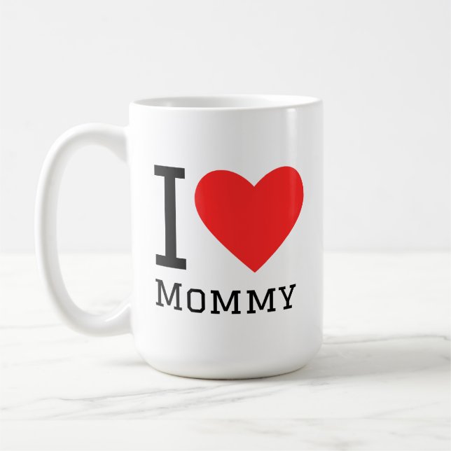 Jag älskar mamma kaffemugg (Vänster)