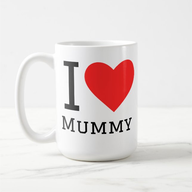 Jag älskar mamma  kaffemugg (Vänster)