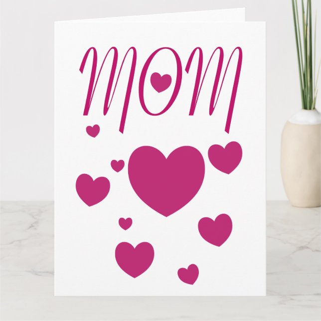 Jag älskar MAMMA  Kort (Framsida)