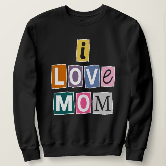 Jag älskar mamma lösennota scrapbook present t shirt (Design framsida)