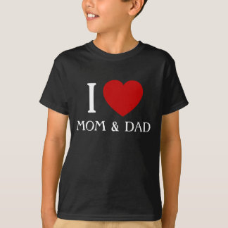 Jag älskar mamma och pappa | Barn & Baby T-Shirts