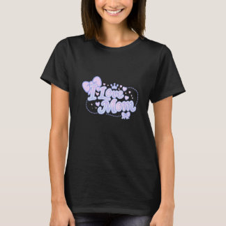 Jag älskar mamma – Pastell Kawaii-design T Shirt