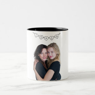 Jag älskar mamma Personlig mugg med foto till mo