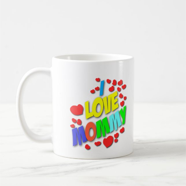Jag älskar mammamuggen kaffemugg (Vänster)