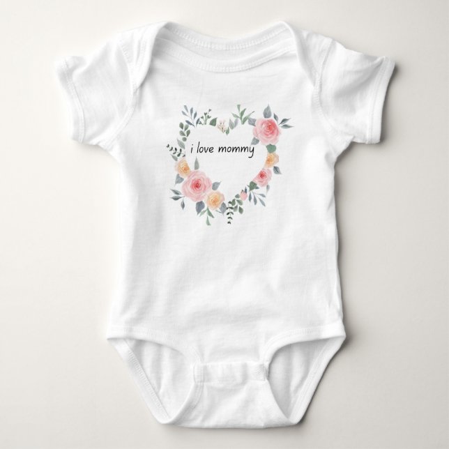jag älskar mammashört design t shirt (Framsida)