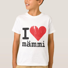 Jag älskar Mämmi Barntröja T Shirt