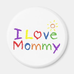 Jag älskar mammor magnet