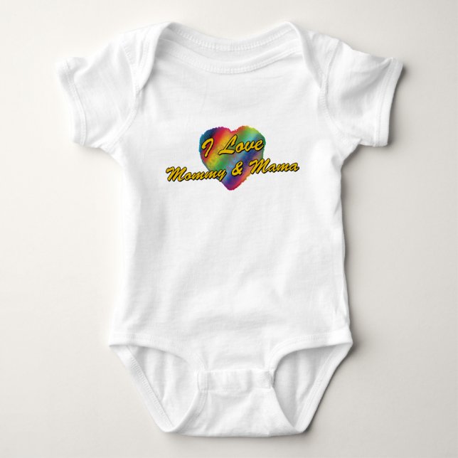 Jag älskar mammor & mammor tee (Framsida)