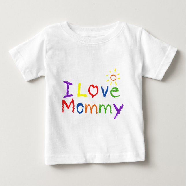 Jag älskar mammor t-shirt (Framsida)