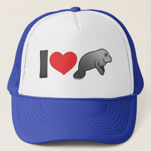 Jag älskar Manatees Truckerkeps