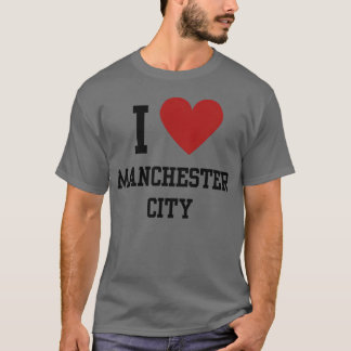 jag älskar manchester city kompis t shirt