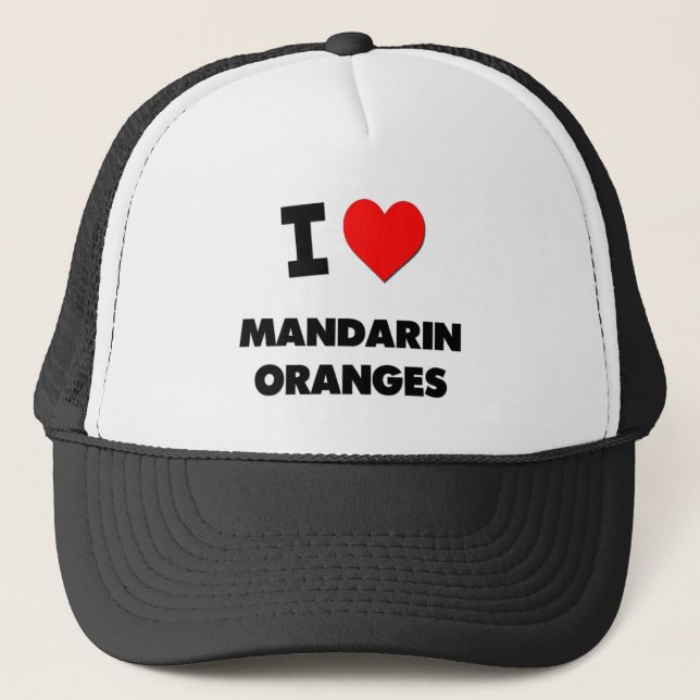 Jag älskar Mandarinorangar Truckerkeps (Framsida)