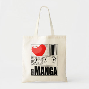 JAG ÄLSKAR MANGA-toto hänger lös Tygkasse