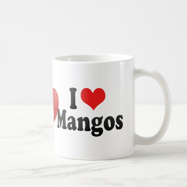 Jag älskar mango kaffemugg (Höger)