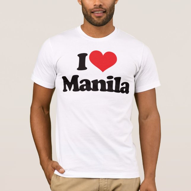 Jag älskar Manila Tee Shirt (Framsida)
