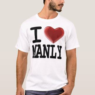 Jag älskar Manly T-shirt