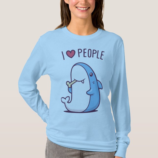 Jag älskar människor t shirt (Framsida)