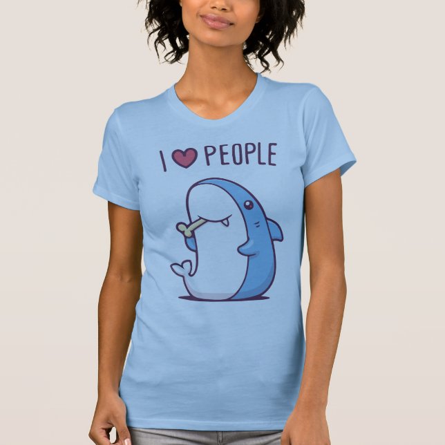 Jag älskar människor t shirt (Framsida)