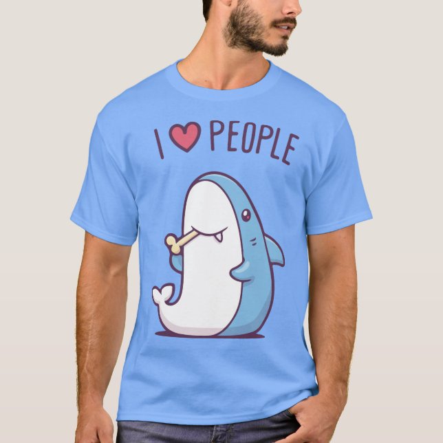 Jag älskar människor t shirt (Framsida)