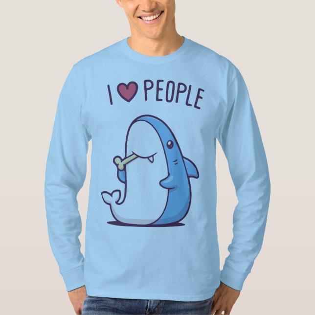 Jag älskar människor t shirt (Framsida)