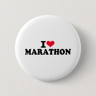 Jag älskar maraton knapp