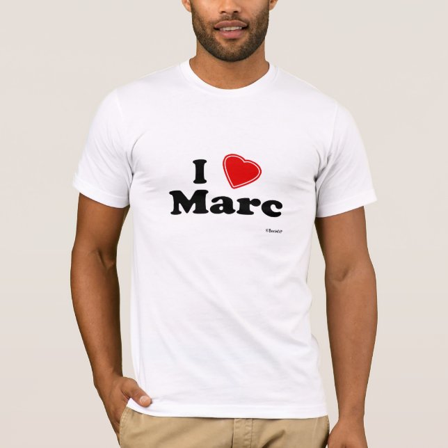 Jag älskar Marc T-shirt (Framsida)