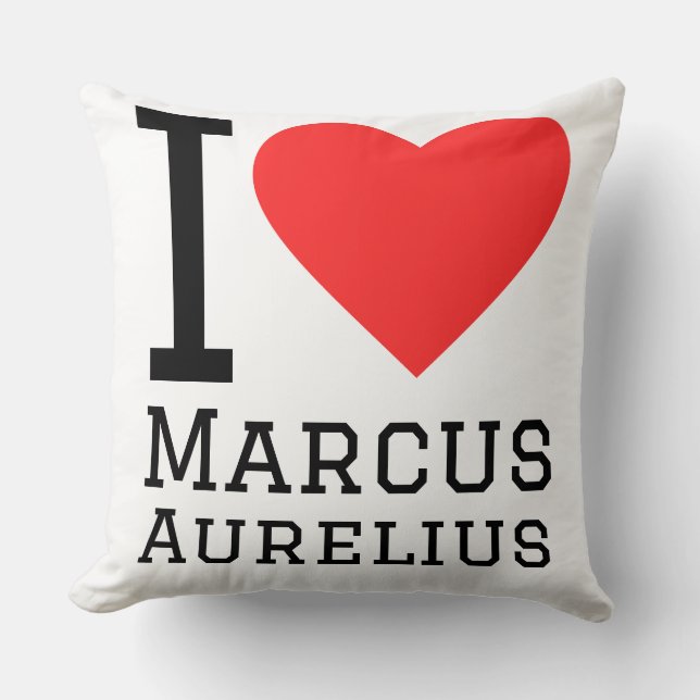 Jag älskar Marcus Aurelius  Kudde (Framsida)