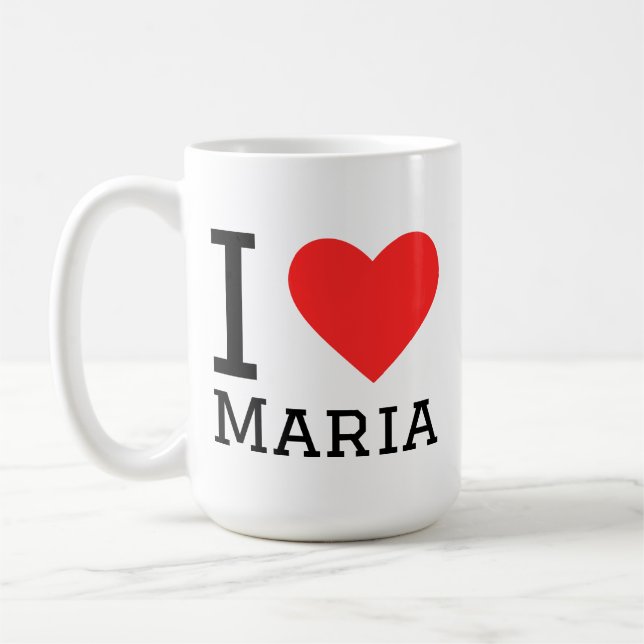 Jag älskar Maria  Kaffemugg (Vänster)
