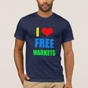 Jag älskar marknadsför fritt T-tröja T-shirt