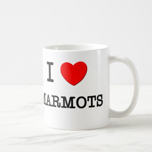 Jag älskar MARMOTS Kaffemugg (Höger)