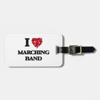 Jag älskar marschmusikband bagagebricka