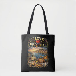 Jag älskar Marseille Tygkasse