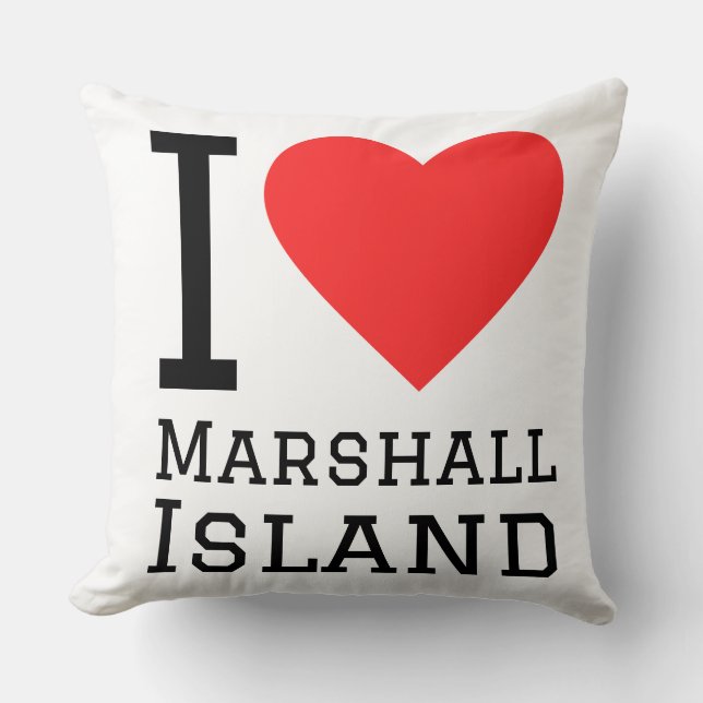 Jag älskar Marshallöarna  Kudde (Framsida)