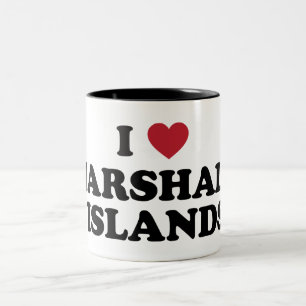 Jag älskar Marshallöarna Två-Tonad Mugg