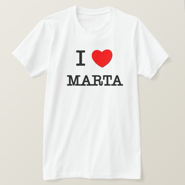 Jag älskar Marta Tee Shirt (Design framsida)