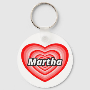Jag älskar Martha Nyckelring