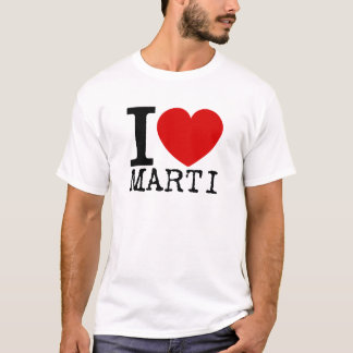Jag älskar Marti (svarten) T-shirt