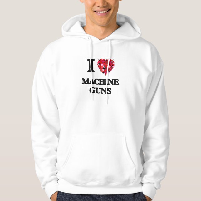 Jag älskar maskingevär sweatshirt (Framsida)