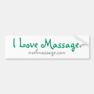 Jag älskar massage! Bildekal
