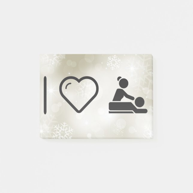 Jag älskar massage post-it block (Framsida)