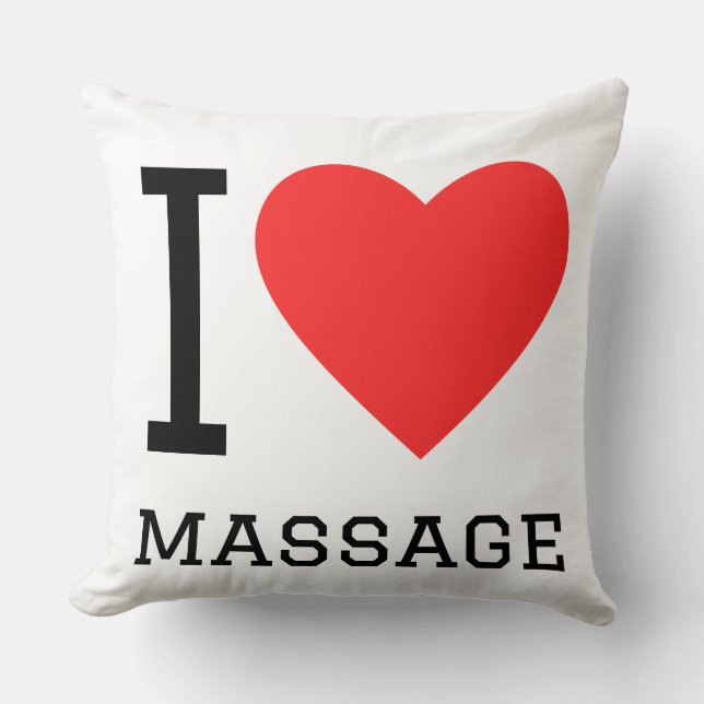 Jag älskar massager kudde (Framsida)
