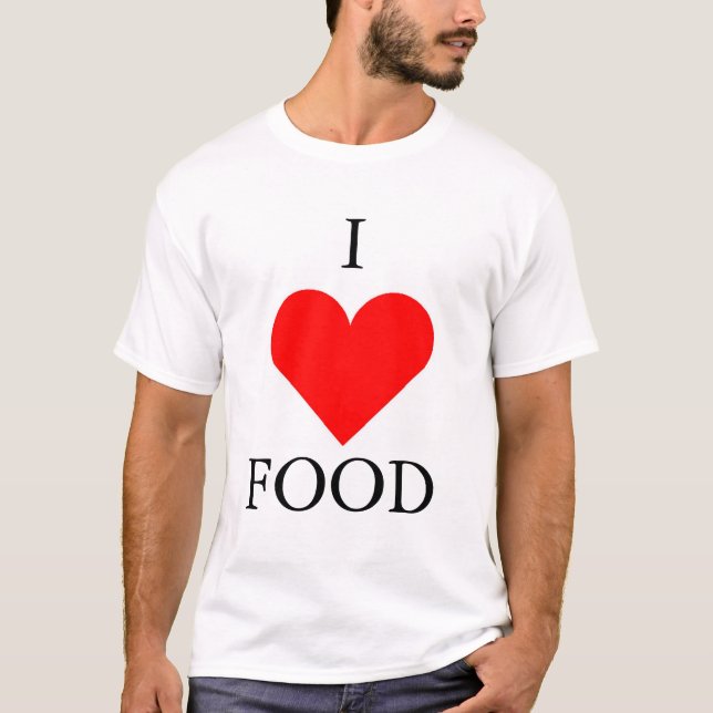 Jag älskar mat t shirt (Framsida)