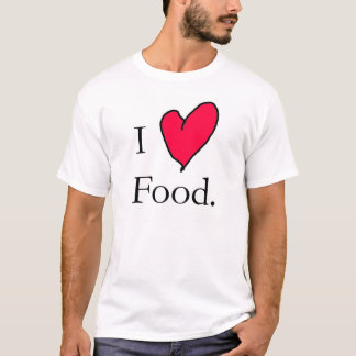 Jag älskar mat tee shirt