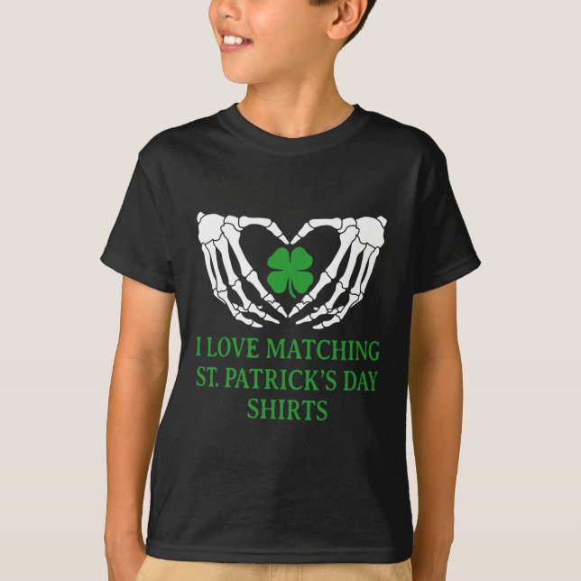 Jag älskar matchande St Patrick's Day-tröjor för p T Shirt (Framsida)