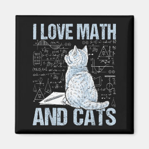 Jag älskar matematik och katter Vetenskapslärare S Magnet