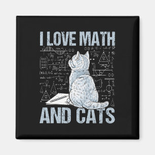 Jag älskar matematik och katter Vetenskapslärare S Magnet