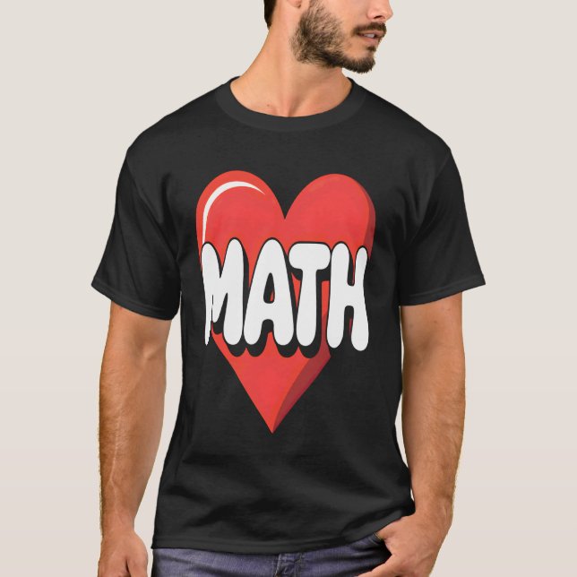 Jag älskar matematik t shirt (Framsida)